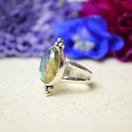 Labradorite Split Band Ring (Size 6)