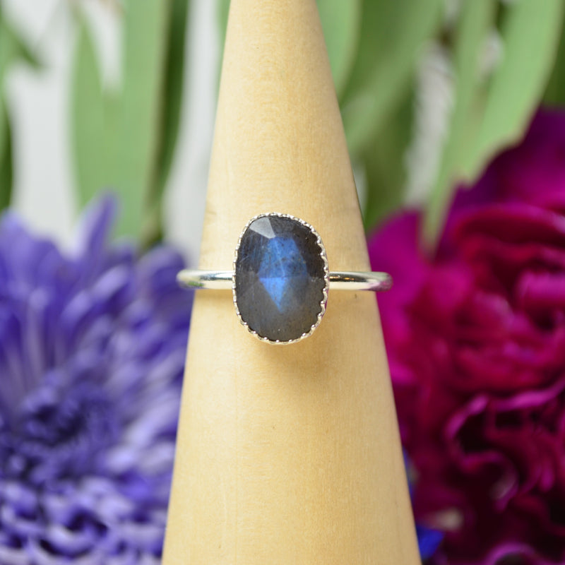 Labradorite Stacking Ring (Size 8 1/2)