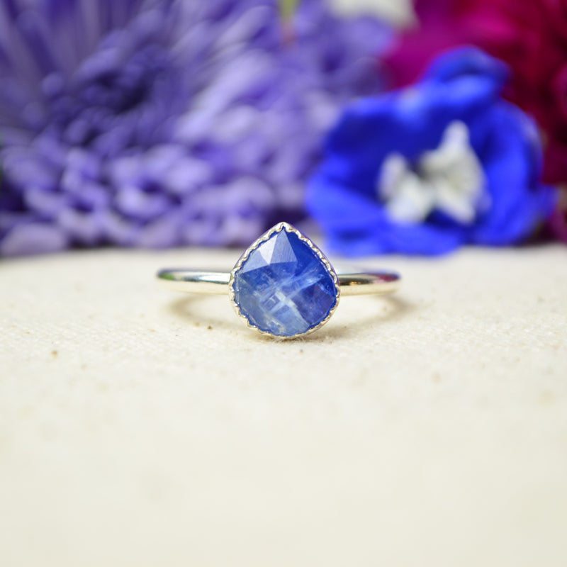 Blue Kyanite Stacking Ring (Size 9)