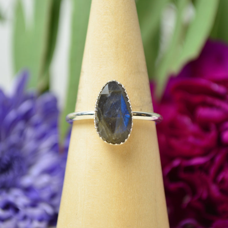 Labradorite Stacking Ring (Size 10)